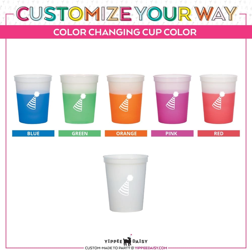 Customize Your Way For Any Event Personalized Color Changing Cups - Color Changing Cup