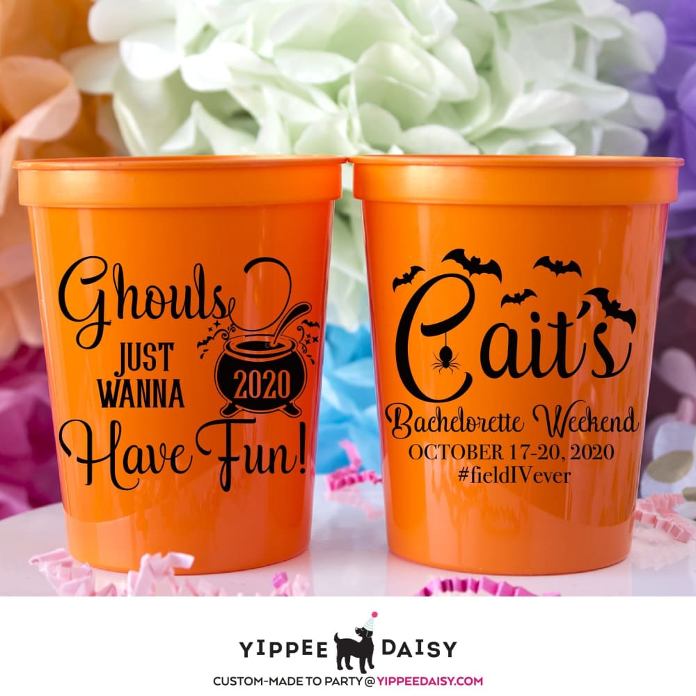 Ghouls Just Wanna Have Fun Personalized Halloween Stadium Cups - Stadium Cup