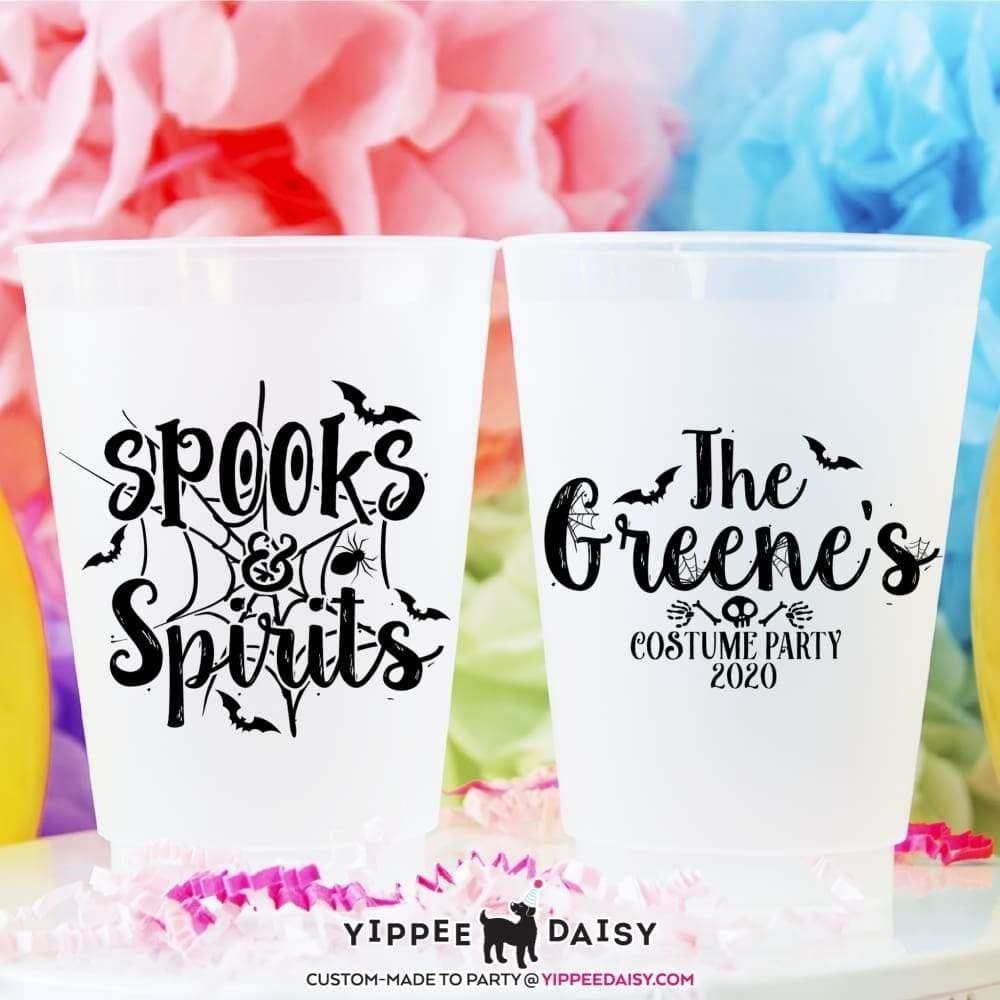 Spooks &amp; Spirits Custom Personalized Halloween Frosted Cups - Frosted Cup