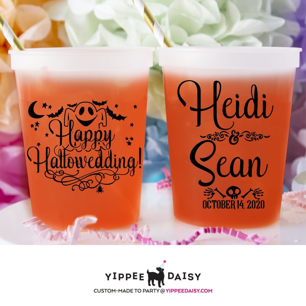 Happy Hallowedding Personalized Halloween Color Changing Cups - Color Changing Cup