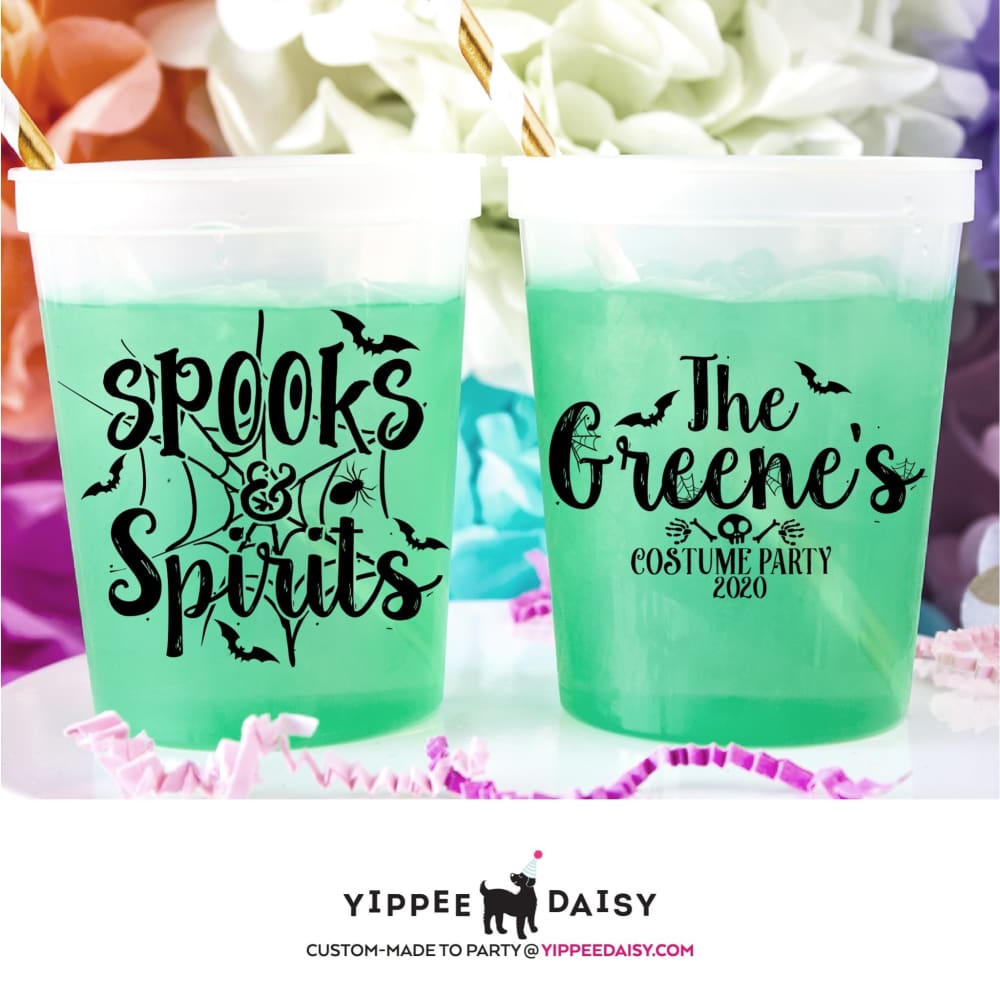 Spooks & Spirits Personalized Halloween Color Changing Cups - Color Changing Cup